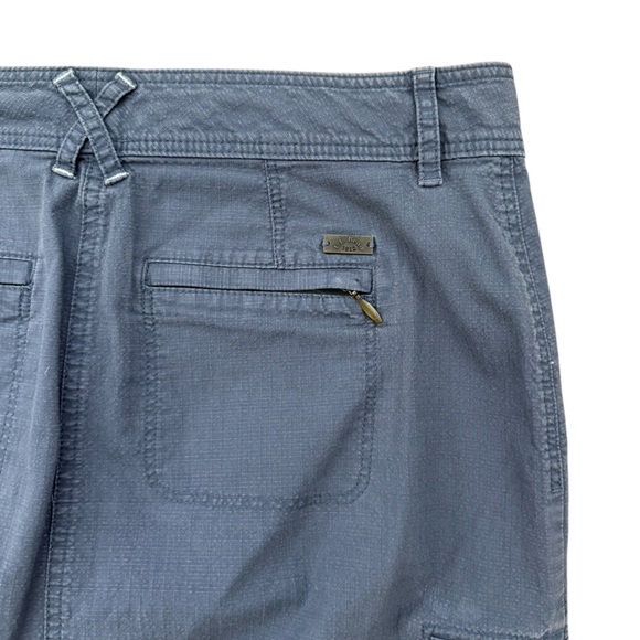 LL Bean Favorite Fit Cargo Blue Pockets Zippers Skirt Womens Size 10P - Picture 5 of 9